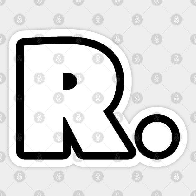 R letter alphabet Sticker by Tshirtiz